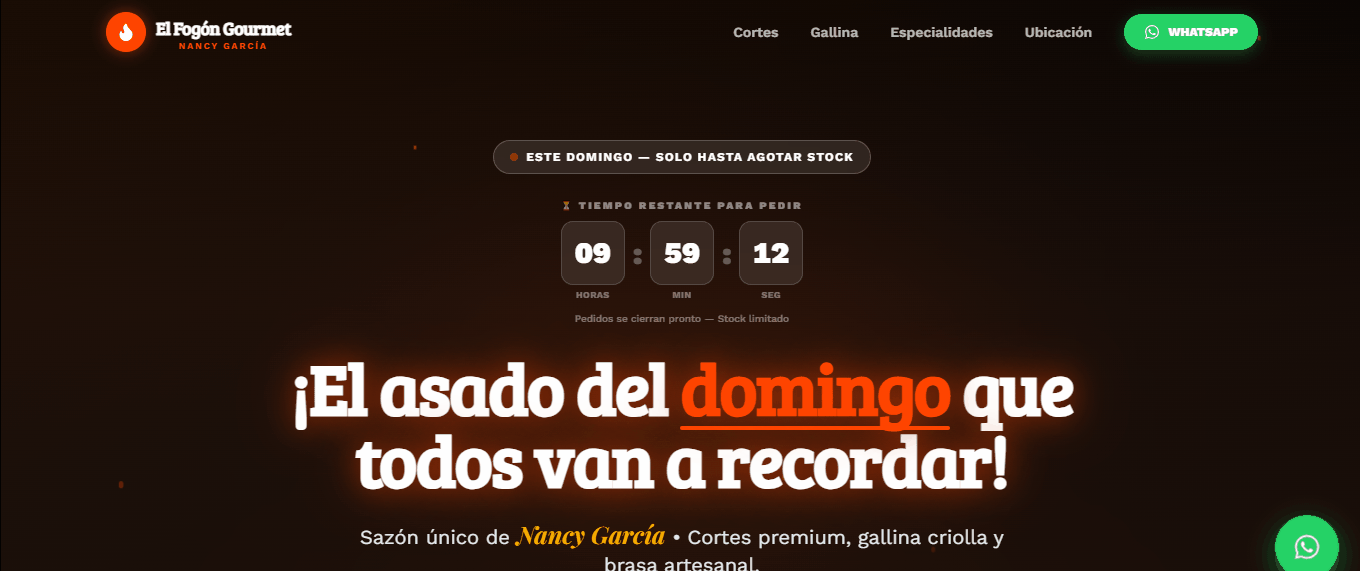 El Fogón Gourmet demo